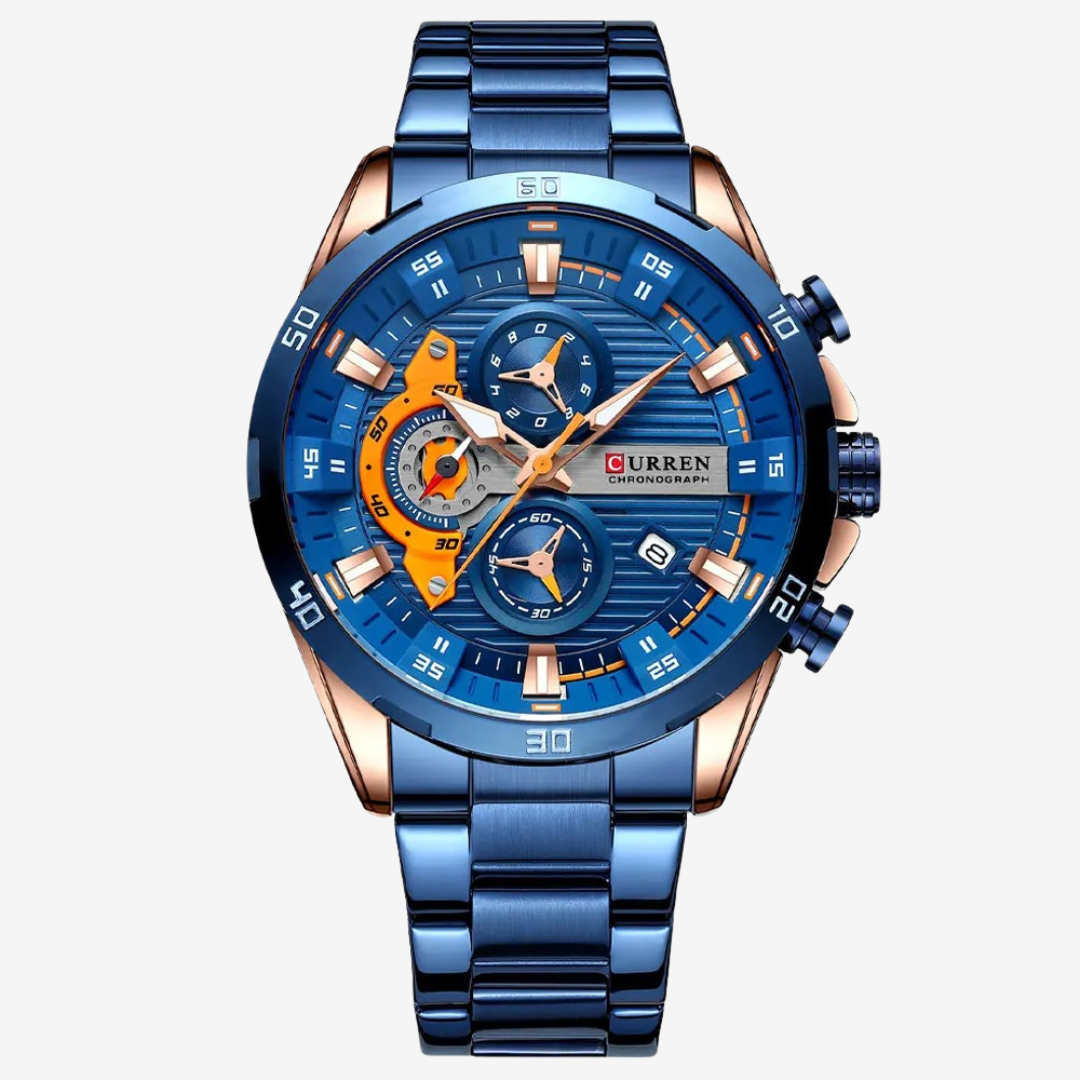 Curren Chronograph Steel Blue