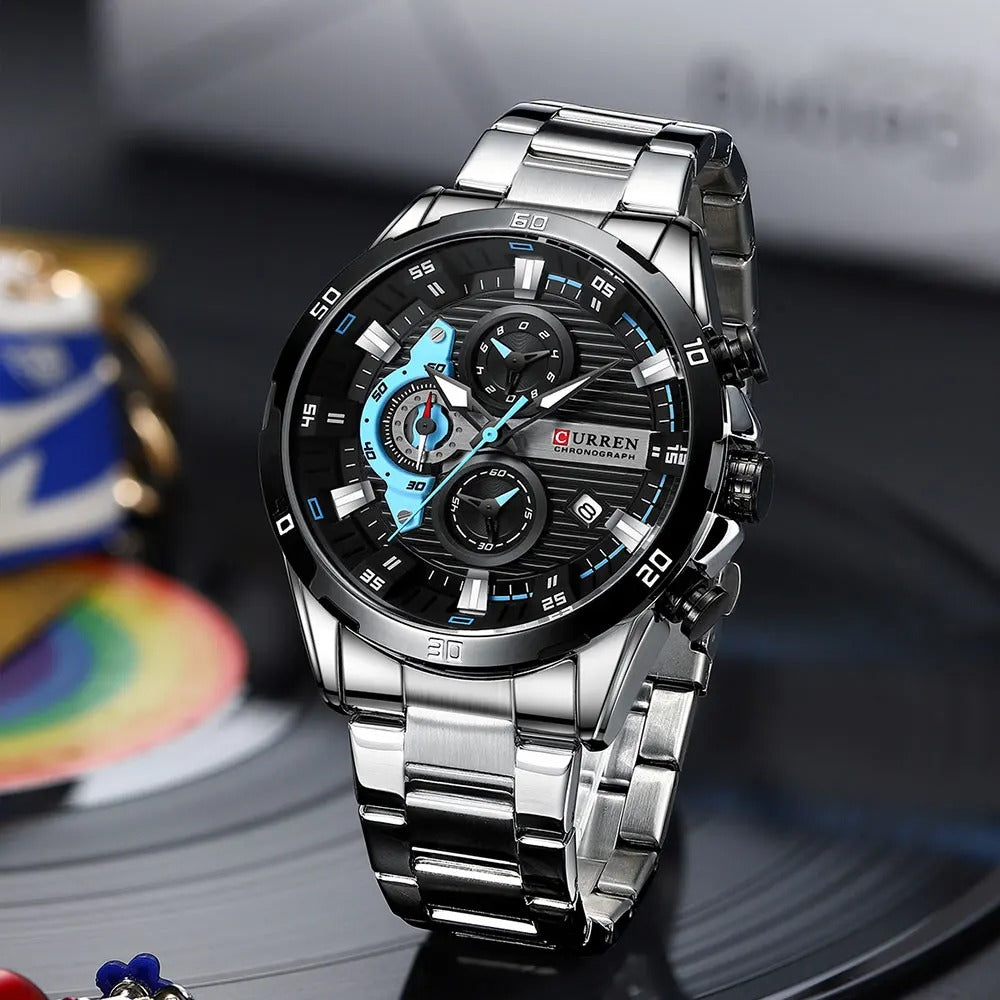 Curren Chronograph Steel Blue