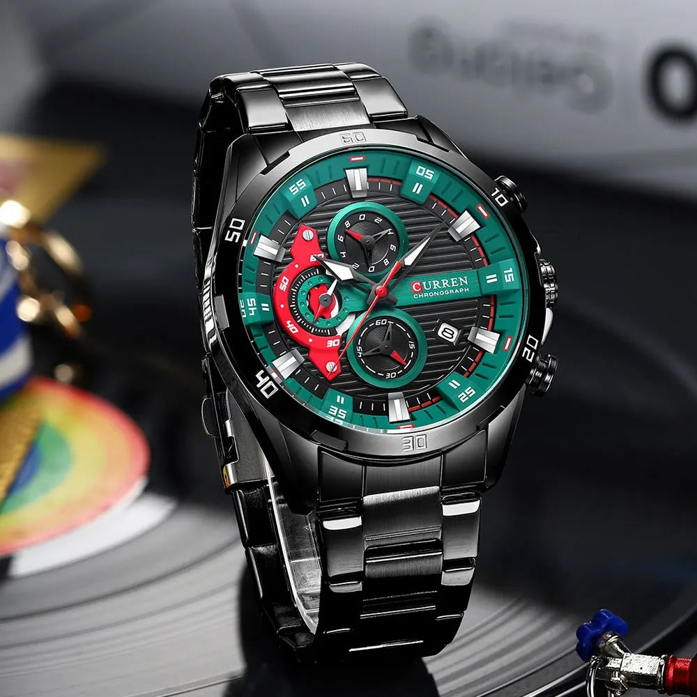 Curren Chronograph Steel Blue