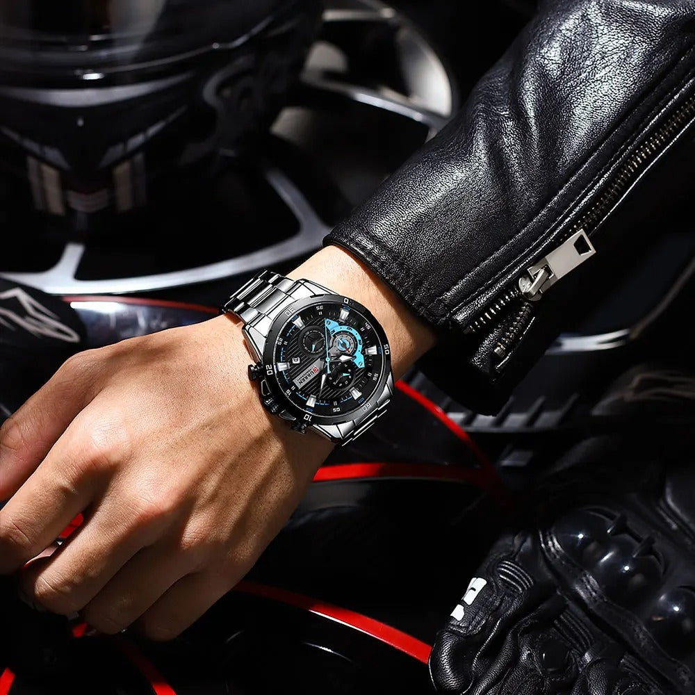Curren Chronograph Steel Blue